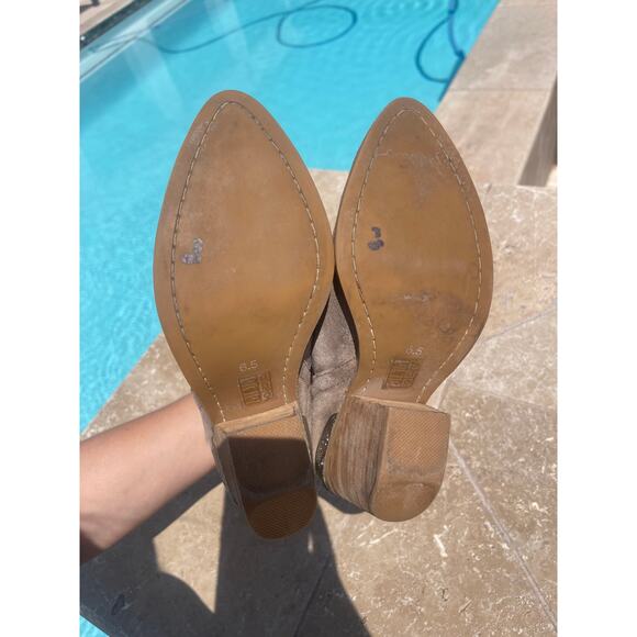 Jeffrey Campbell Ankle Booties Suede Ankle Booties w/ silver detail - 6.5 - Picture 7 of 9